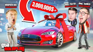 ПОДАРИЛ КИРИЛЛУ ВАРПАЧУ TESLA MODEL S ЗА 5.000.000$! НАКОНЕЦ-ТО ВЕРНУЛ ВСЕ ДОЛГИ! (GTA 5 RP)