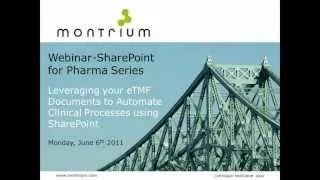 SharePoint for Pharma - Leveraging your eTMF Documents to Automate Clinical Processes