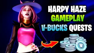 How To Get VBUCKS from Harpy Haze Challenges in Fortnite (Complete Match Quest Bonus Goals)
