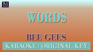 Words - Karaoke (Bee Gees)