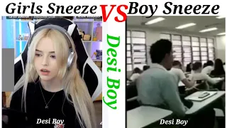 Girls Sneeze 🤧 VS Boys Sneeze 🤧 // Girl VS Boy @ Desi Boy