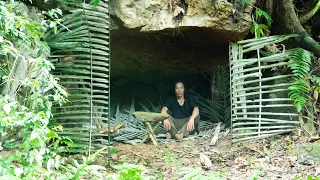 Renovate the rock hole into a great house, Wilderness Alone, ep 153