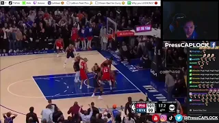 MOST INSANE ENDING! Philadelphia 76ers vs New York Knicks Game 2 Final Minutes LIVE REACTION