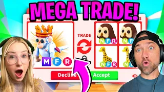 We Trade the ALL NEW MEGA ROYAL CAPUCHIN MONKEY in Adopt ME! Roblox!