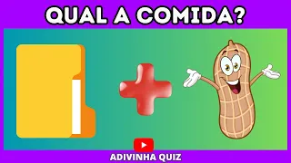 🍔 Adivinhe a COMIDA pelos  EMOJIS! 🍫🍨[SÓ 2% ACERTA TODAS]  Adivinha Quiz