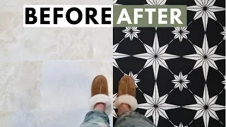 How To Stencil Tile Floors: The Basics