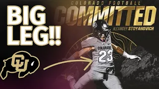 BIG LEG Kicker Alexander Stoyanovich COMMITS To Colorado & Coach Prime