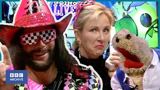 1992: MACHO MAN RANDY SAVAGE on GOING LIVE! | Classic Children's Television | BBC Archive