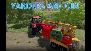 How to use Yarders in Farming Simulator | K-307C-H + ECKO FLEX | Farming Simulator 22