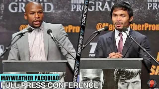 FLOYD MAYWEATHER VS. MANNY PACQUIAO FULL PRESS CONFERENCE & FACE OFF VIDEO - LOS ANGELES