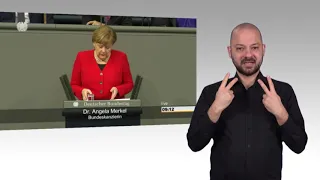 Gebärdensprachvideo: Merkel stellt Bedingungen für Brexit-Aufschub