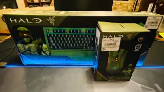 Halo Infinite Razer Unboxing！Early birthday unboxing Blackwidow V3 and Deathadder