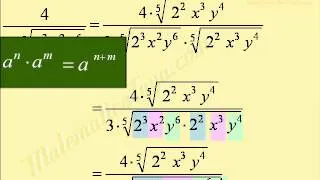 Racionalización de denominadores  Caso monomios 2