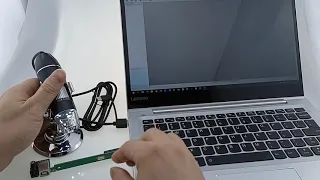 usb microscope connection