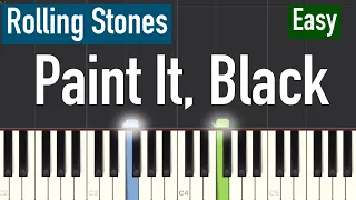 The Rolling Stones - Paint It, Black Piano Tutorial | Easy