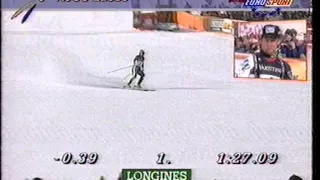 Lasse Kjus wins downhill (Kvitfjell 1996)