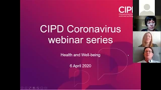 CIPD Coronavirus webinar series: Health and Well-being