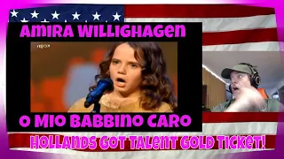 Amira Willighagen - O Mio Babbino Caro - Hollands Got Talent Gold Ticket! - REACTION - stunned