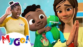 Hello Song! | MyGo! Sign Language For Kids | CoComelon - Nursery Rhymes | ASL