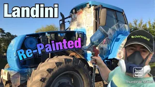 Re-PAINT-ing the Landini Tractor [ in 3 minutes! ]