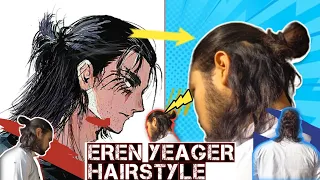 I Tried EREN YEAGER Hairstyle 🔥 For The First Time 🤩 | College SPY @alexcosta @dhanushamin8420