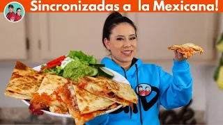 SINCRONIZADAS a la MEXICANA con COSTRA de  QUESO ! No te Quedes Sin Mollera 😅