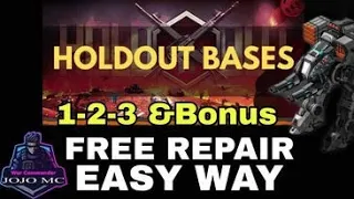 War Commander : HOLDOUT BASES 1,2,3,& BONUS EASY WAY FREE REPAIR