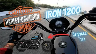 harley davidson iron 1200 เข่าติดพื้น