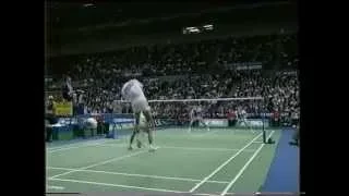 Rexy Mainaky winning the men's doubles at the 1996 All England