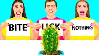 Bite, Lick or Nothing Challenge | Crazy Challenge by TeenChallenge