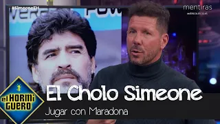 'El Cholo' Simeone confiesa cómo era jugar con Maradona - El Hormiguero