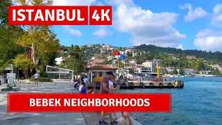 Istanbul 2022 Bebek 6 August Walking Tour|4k UHD 60fps