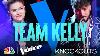 Corey Ward and Ryleigh Modig Leave Kelly with a Tough Decision to Make - The Voice Knockouts 2021