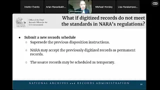 Webinar on Non-Compliant Digitization Frequently Asked Questions