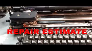 IBM Selectric One 1 Typewriter Repair Estimate