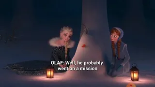FROZEN Olaf's Christmas Adventure- Elsa and Anna's Christmas tradition.