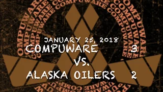 2018-01-25  COMPUWARE  vs.  ALASKA OILERS   W  3-2