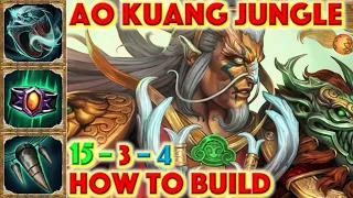 SMITE HOW TO BUILD AO KUANG - Ao Kuang Jungle + How To + Guide (Mid Season 7 Conquest) 2020 Jungler