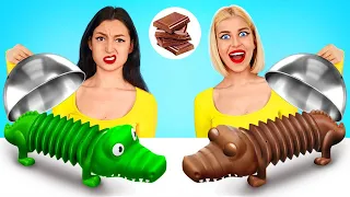 Desafío Chocolate VS Comida Real | Concurso de Cocina de Comida de Chocolate por RATATA POWER