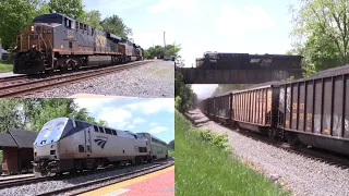 Railfaning between point of rocks MD and Shenandoah Jct CSX Amtrak Norfolk Southern on Sunday May 15