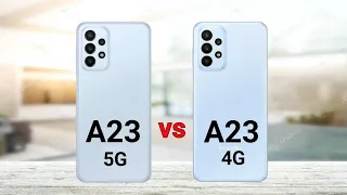Samsung Galaxy A23 5G vs Samsung Galaxy A23 4G