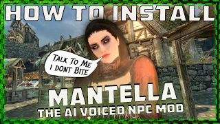 How To Install Mantella | The AI Voice Skyrim Mod.☢️