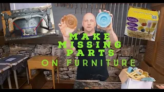 How To Reproduce A Missing Molding Or Part On Furniture | Silicone Two Part Mold Making Technique