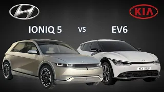 KIA EV6 vs HYUNDAI IONIQ 5 | Visual comparison