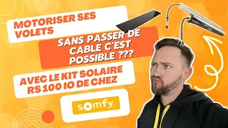 Comment installer un moteur de volet roulant solaire? Avec le RS100 IO de chez SOMFY