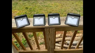 Solar, Motion Sensor Lights: Review & Demo