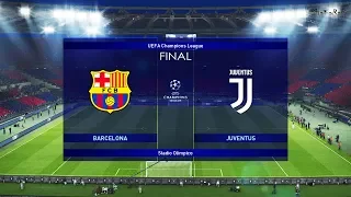 PES 2019 / UEFA Champions League FINAL ( Barcelona VS Juventus ) Messi VS Ronaldo