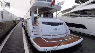 Sunseeker Manhattan 68 2020 New Stock Boat For Sale. Luxury in-depth Walkthrough.