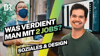 Zwei Jobs: Angestellter Heilerziehungspflegehelfer und selbstständiger Grafiker | Lohnt sich das?|BR