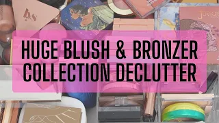 Massive Makeup Collection Declutter Series Pt. 2 l Blush & Bronzer Declutter 🗑♻️